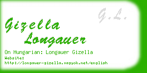 gizella longauer business card